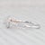 Modern 0.55ctw Round Diamond Halo Engagement Ring 14k White Gold Size 6.5 For Sale - Image 3 of 8