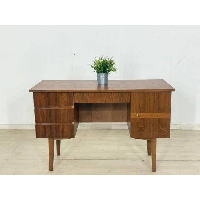 Mid-Century Desk in Walnut, 1960s For Sale - Image 15 of 15