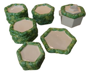 Germoglio Dinnerware Set by Colin Morrow for Arpex, Italy, 1970s, Set of 26