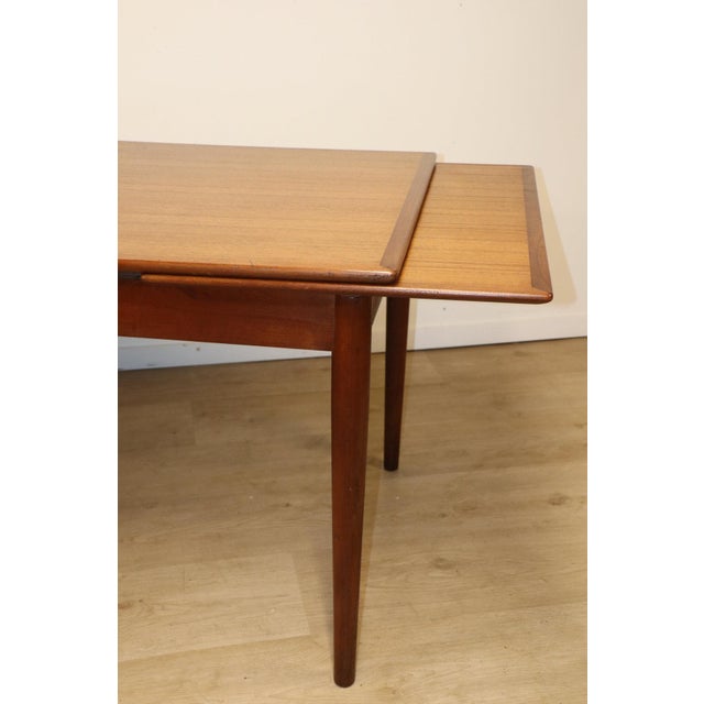 Vintage Scandinavian Extendable Danish Teak Dining Table, 1960 For Sale - Image 17 of 18