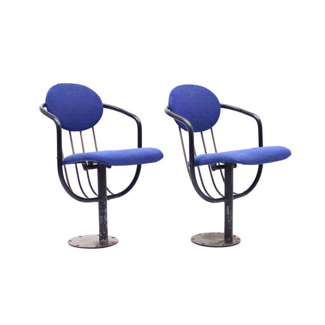 Mid-Century Modern Set of Folding Theatre Chairs by Poul Henningsen for Andreas Christensen, 1950s For Sale - Image 3 of 16