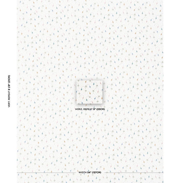 Featuring bowing blossoms and a dotted background, Lolly Floral is a playful small-scale wallpaper with infinite appeal...