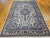 Vintage Tabriz Area Rug, Handwoven Wool, Floral Pattern, Ivory & Blue, 6’ X 8’ For Sale - Image 4 of 12