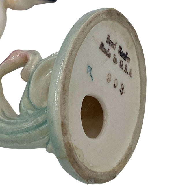 1950s Mid-Century Pink & Green Flamingo Ceramic Tabletop Sculpture Pair by Brad Keeler, 2 Pieces For Sale - Image 18 of 18