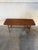 Brown Teak Coffee Table With Slatted Lower Shelf and Tapered Legs Denmark 1960s For Sale - Image 8 of 9