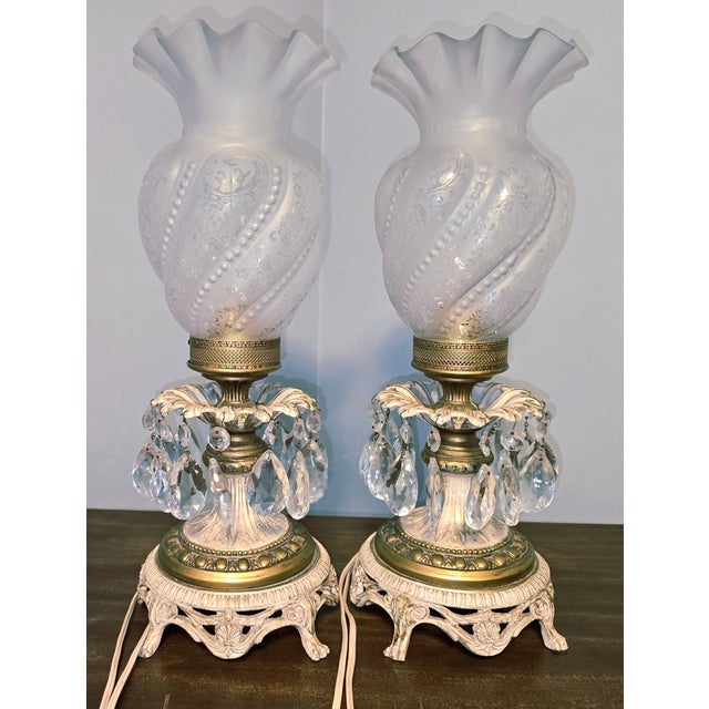Mid 20th Century Hollywood Regency Lamps - a Pair For Sale - Image 4 of 12