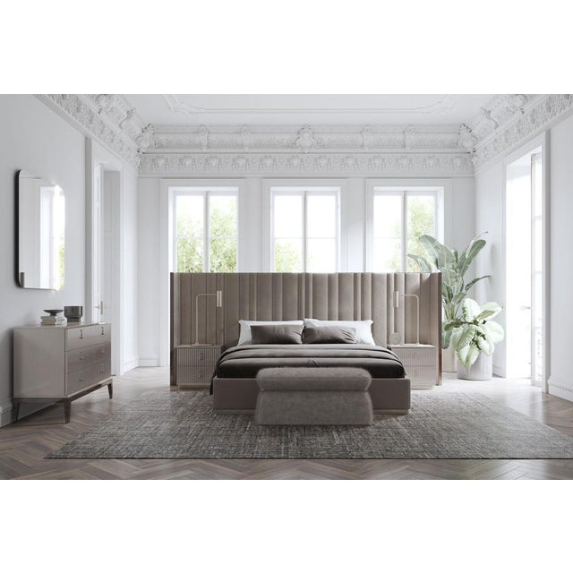 Not Yet Made - Made To Order Cottonflower 200 Bench in Torri Lana Marrone Fabric from Kabinet For Sale - Image 5 of 7