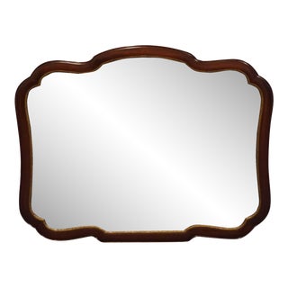 Kindel Furniture Solid Mahogany Traditional Style 48" Dresser / Wall Mirror 194-64 For Sale