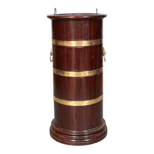 Regency Style Mahogany and Brass Bound Umbrella Stand