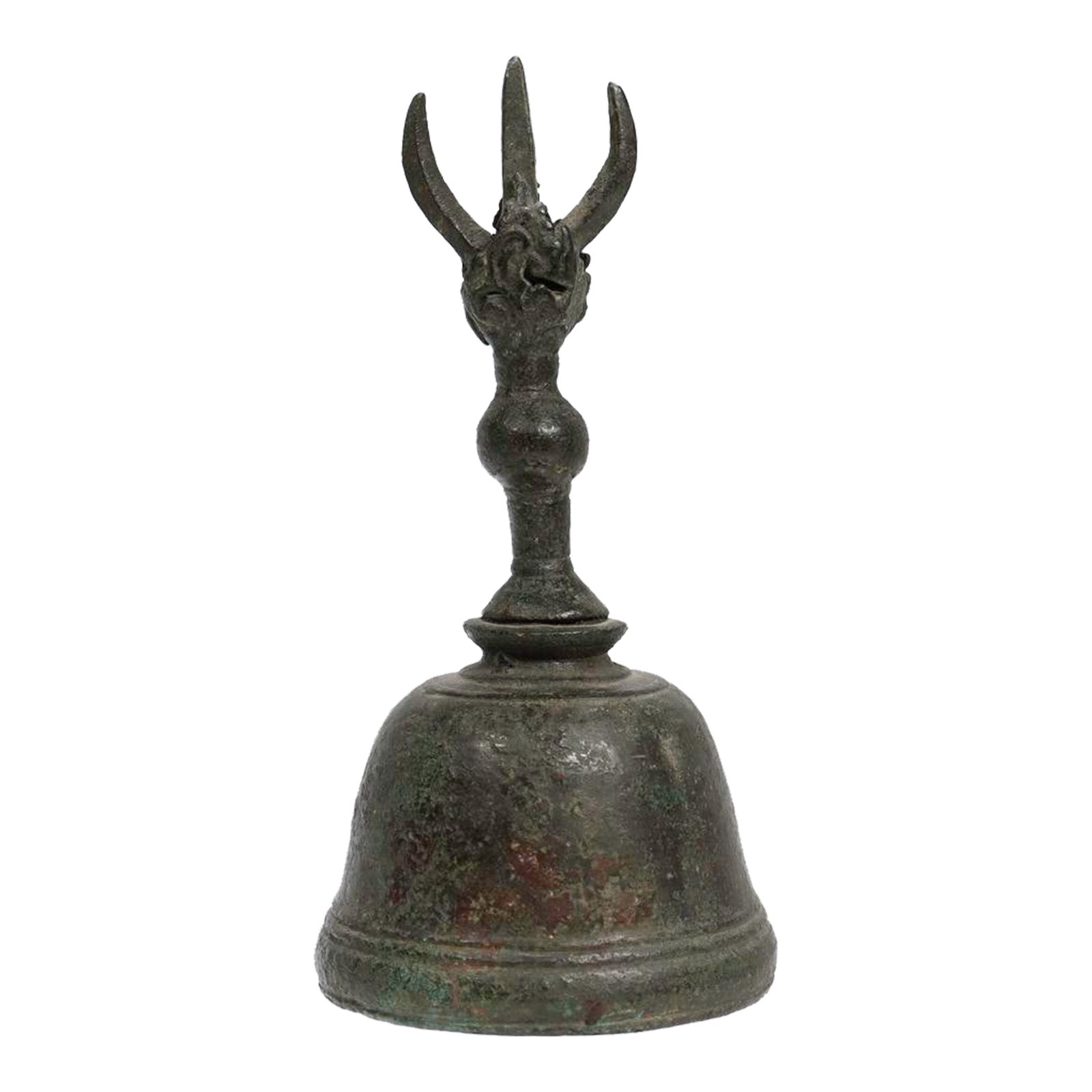 Antique Bronze Buddhist Ghanta Bell | Chairish