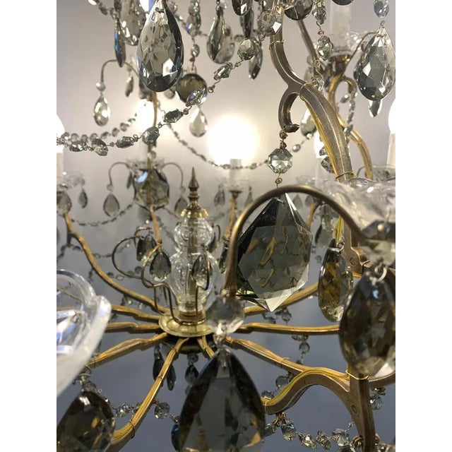 Vintage Ottone Drops Chandelier and Murano Cups, 1980s For Sale - Image 6 of 10