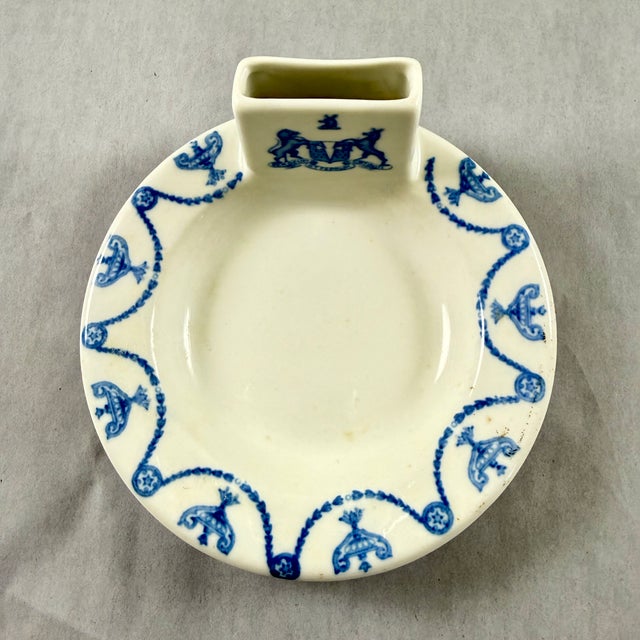 1920s 1920s Syracuse China Adam Pattern Match Holder Ash Tray For Sale - Image 5 of 11
