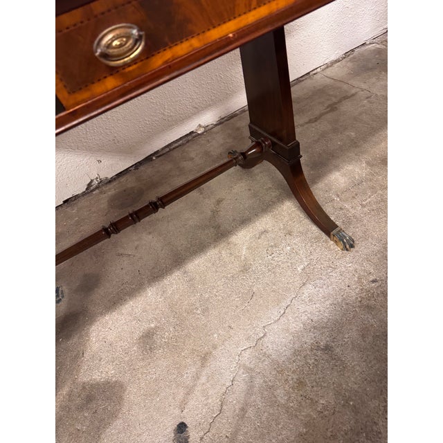 Regency Style Mahogany Drop-Leaf Desk, Vintage For Sale In San Francisco - Image 6 of 12
