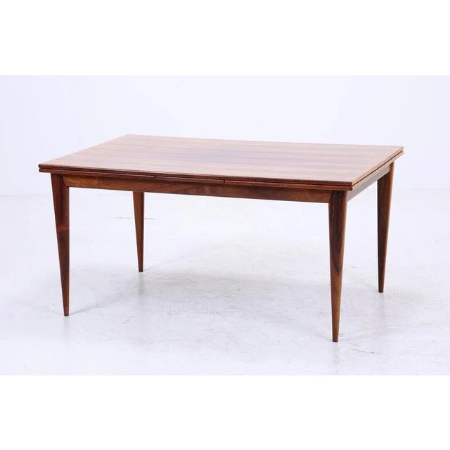 Mid-Century Extendable Kitchen Dining Table in Wood by Niels O Møller, 1970s For Sale - Image 4 of 11