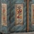 1831 Hungarian Original Blue Hand-Painted Pine Armoire For Sale - Image 9 of 13