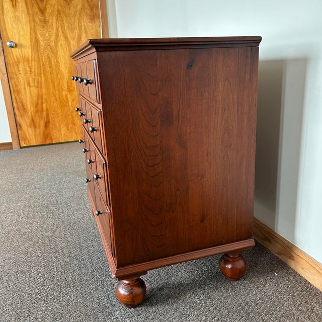 Wood Lexington Bob Timberlake Cherry Apothecary Style Nightstand / Bachelor’s Chest For Sale - Image 7 of 12