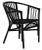 Adriana Rattan Accent Chair - Black, Set of 2 For Sale In Philadelphia - Image 6 of 11