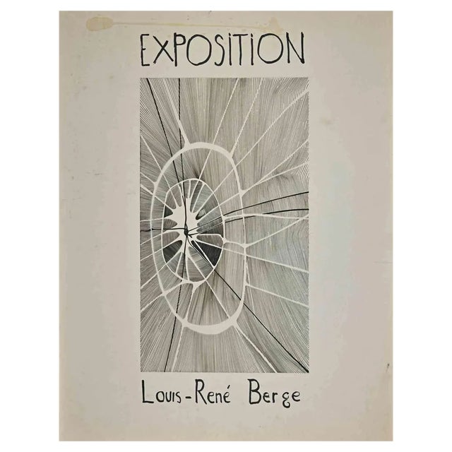 Louis-Rene Berge Exhibition Poster, Mid-20th Century For Sale