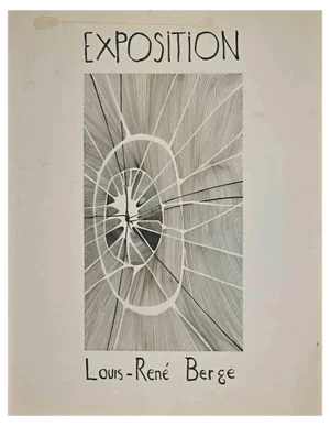 Louis-Rene Berge Exhibition Poster, Mid-20th Century