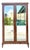 Vintage French Empire Mahogany Mirrored Armoire For Sale