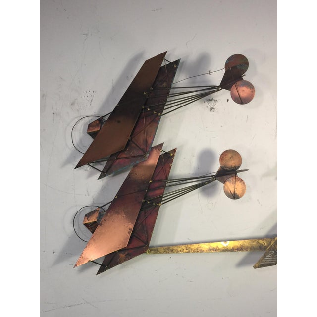 Metal 1970s Curtis Jeré signed Curtis Jere Airplanes and Airport Wall Sculpture For Sale - Image 7 of 11
