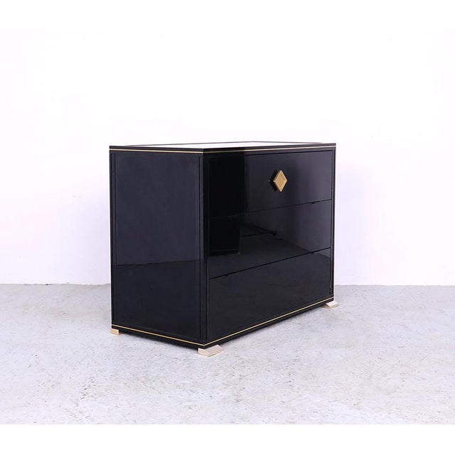 Metal Black Lacquered Cabinets by Pierre Vandel, 1970s, Set of 2 For Sale - Image 7 of 18