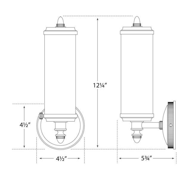 Visual Comfort Thomas O'Brien for Visual Comfort Signature Merchant Single Bath Light in Hand-Rubbed Antique Brass with White Glass For Sale - Image 4 of 4