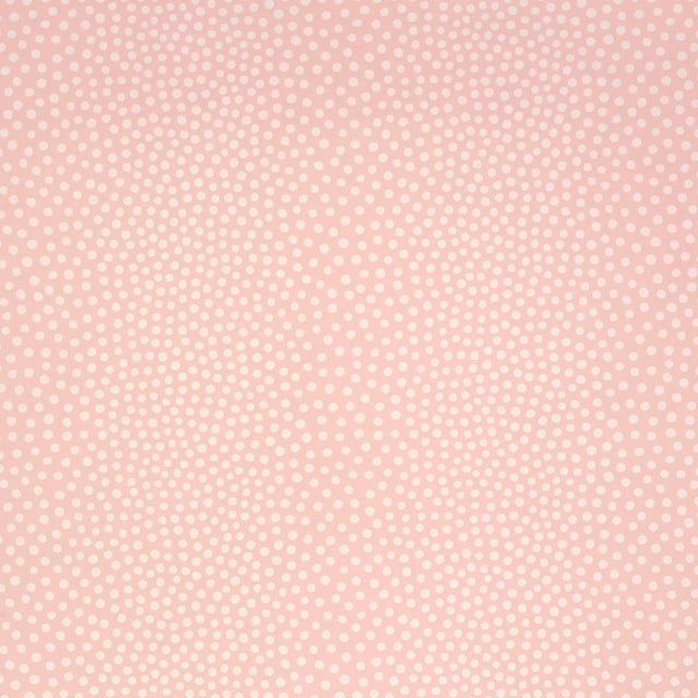 Contemporary Schumacher Raindots Wallpaper in Washed Pink For Sale - Image 3 of 3