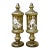 Vintage Hand-Painted Dandy Glass Apothecary Jars - Pair For Sale
