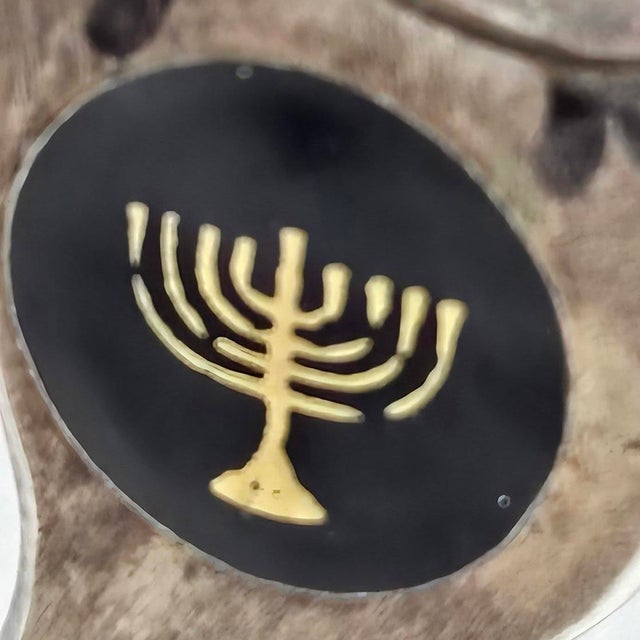 1980s "Tree of Life" Menorah by Sandra Kravitz for Rosenthal For Sale - Image 10 of 11