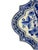 A vintage hand-painted royal delft wall plaque by de porceleyne fles, dating to 1980. The plaque has a shaped outline and...