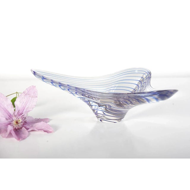 Czech Bohemian White Glass Bowl, in Very Good conditions. Designed 1960 to 1969