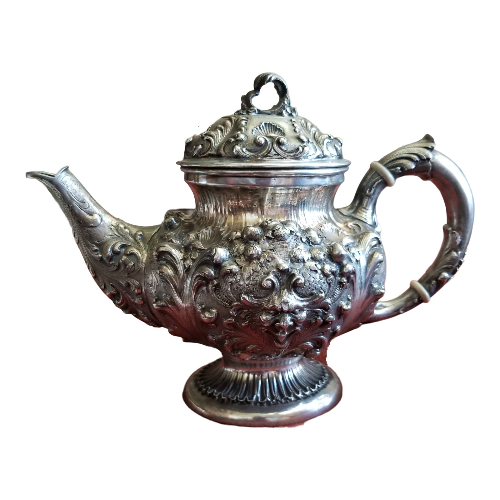Antique Italian Silver Teapot | Chairish