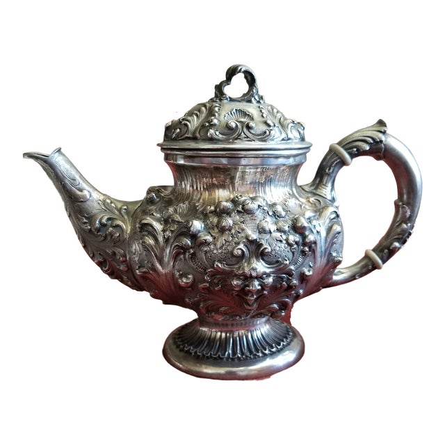 Antique Italian Silver Teapot Chairish