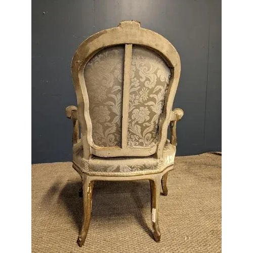 Louis XV Armchairs, Set of 4 For Sale - Image 4 of 6