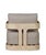 Paradiso Outdoor Teak Natural Look Revolving Chair - Gray Fabric For Sale - Image 11 of 12