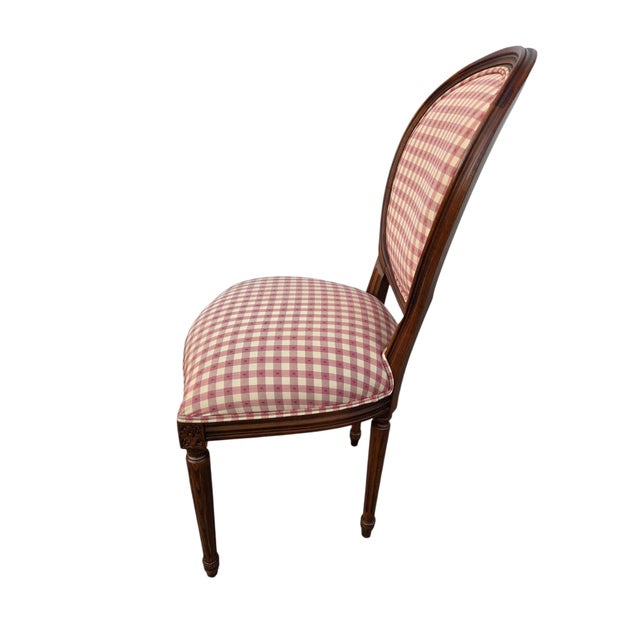 Brown 1990s Ethan Allen French Country Josepine Side Accent Chair Ita Italian Louis XV For Sale - Image 8 of 11