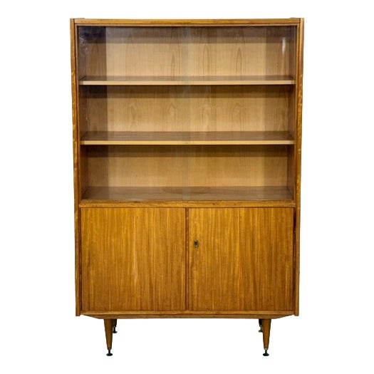 Bookcase in Walnut Veneer, 1960s For Sale