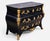 19th Century French Louis XV Ebonized Gilt-Bronze Mounted Bombé Marble-Top Chest For Sale In Los Angeles - Image 6 of 7