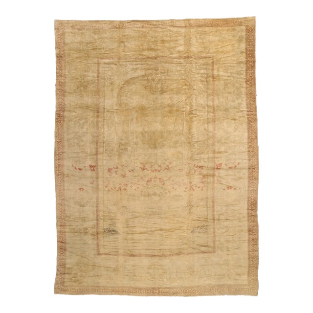 Late 19th Century Antique European Austrian Rug - 10'07 X 14'02 For Sale