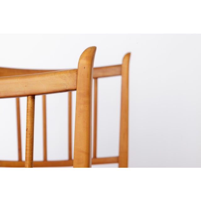 Wood Vintage Beech Dining Chairs, 1960s, Set of 4 For Sale - Image 7 of 12