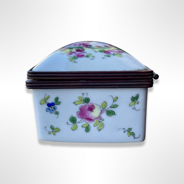 French HandPainted Porcelain Jewelry Box Antique Chairish