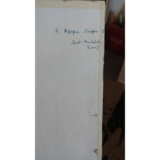 Jeet Aulakh, Ajapa Jaapa Abstract Geometric Modern Indian Painting For Sale In Miami - Image 6 of 6