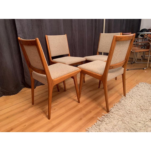 A set of four Cane Back chairs designed by Jens Risom for JO Carlssons from the 1950s. In original and good condition. An...