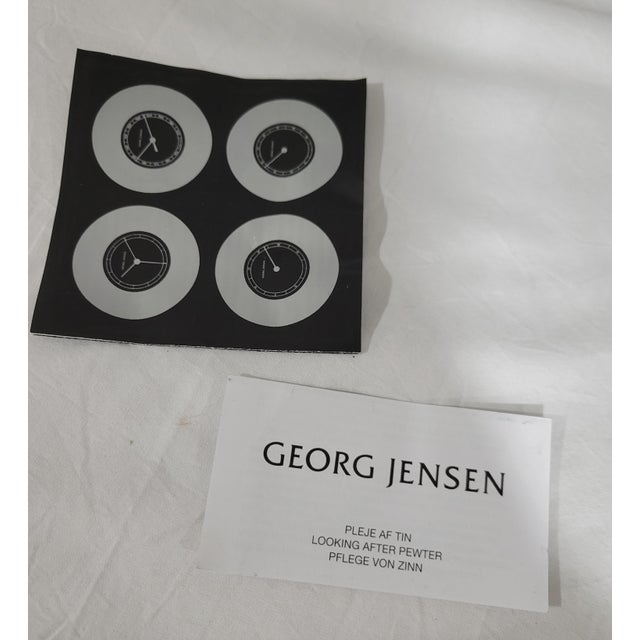 1990s Danish Modern Andreas Mikkelson for Georg Jensen Luna Weather Station- Set of 4 For Sale - Image 11 of 11