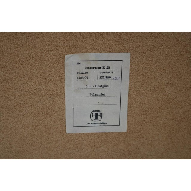 Brown Vintage Large Mirror from Froseke, Sweden, 1960s For Sale - Image 8 of 15