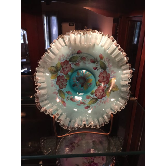 Victorian Bride’s Basket Enameled Bowl For Sale - Image 4 of 7