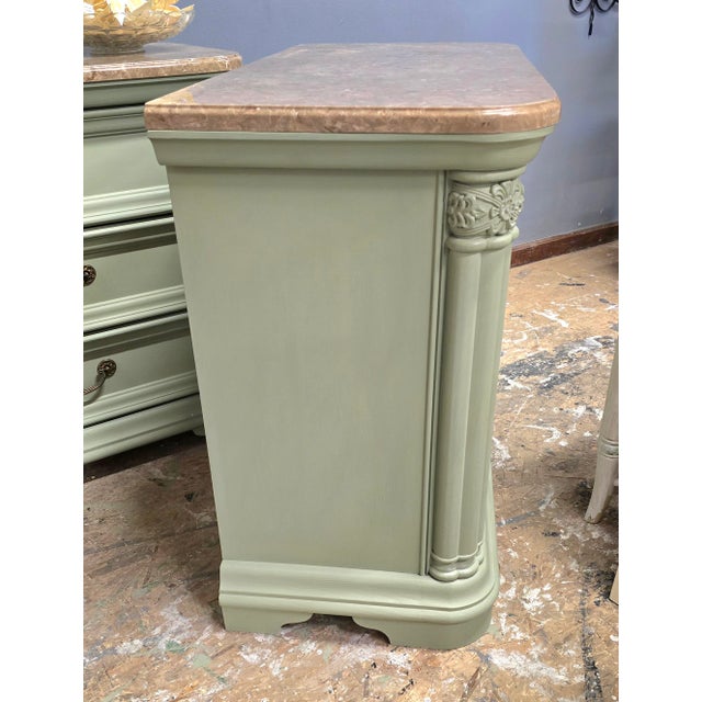 Wood Vintage Bedside Chests by Stanley a Pair For Sale - Image 7 of 12