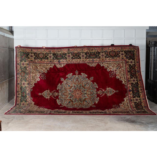 Large Middle Eastern Wool Rug For Sale - Image 6 of 18
