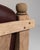 Wood 1970s Brutalist Brown Wood Pair of Club Chairs For Sale - Image 7 of 15